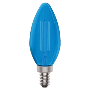 Luxrite LR21743 E12 4.5W BLUE FILAMENT TORPEDO