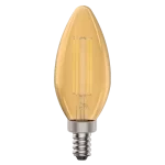 Luxrite LR21745 E12 4.5W YELLOW FILAMENT TORPEDO