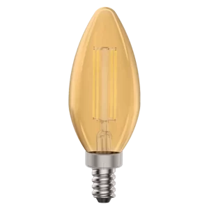 Luxrite LR21745 E12 4.5W YELLOW FILAMENT TORPEDO