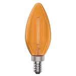 Luxrite LR21746 E12 4.5W ORANGE FILAMENT TORPEDO