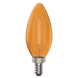 Luxrite LR21746 E12 4.5W ORANGE FILAMENT TORPEDO