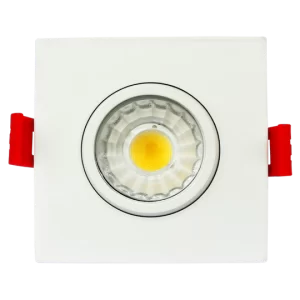 Luxrite LR23222 3" GIMBAL SQUARE 5CCT CANLESS SPOTLIGHT