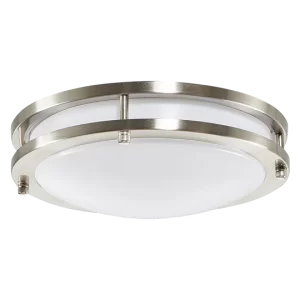 Luxrite LR23280 10" DOUBLE RING SURFACE MOUNT 5CCT CHROME