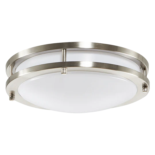 Luxrite LR23281 12" DOUBLE RING SURFACE MOUNT 5CCT CHROME