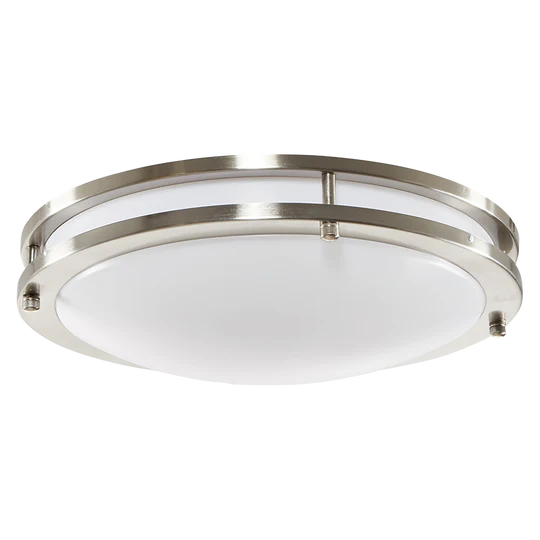 Luxrite LR23282 14" DOUBLE RING SURFACE MOUNT 5CCT CHROME