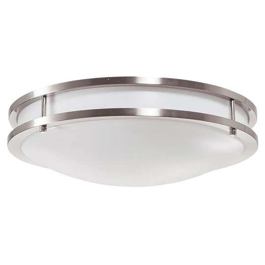 Luxrite LR23284 18" DOUBLE RING SURFACE MOUNT 5CCT CHROME