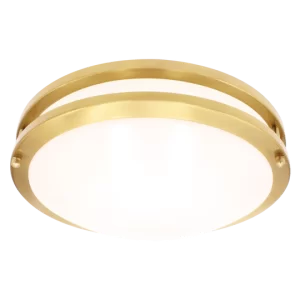 Luxrite LR23295 10" DOUBLE RING SURFACE MOUNT 5CCT BRASS