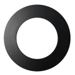 Luxrite LR23433 2" REGRESSED INTERCHANGEABLE CANLESS SPOTLIGHT ROUND BLACK TRIM