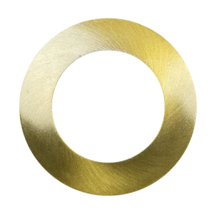 Luxrite LR23436 2" REGRESSED INTERCHANGEABLE CANLESS SPOTLIGHT ROUND BRASS TRIM