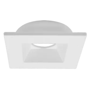 Luxrite LR23462 1" REGRESSED 5CCT INTERCHANGEABLE CANLESS SPOTLIGHT SQUARE WHITE TRIM