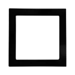 Luxrite LR23683 6" SLIM SURFACE MOUNT TRIM BLACK