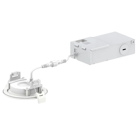 Luxrite LR23731 4" MINI PANEL ROUND 5CCT BAFFLED CANLESS WAFER SPOTLIGHT - Image 2