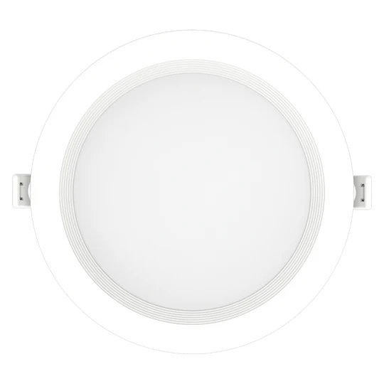 Luxrite LR23732 6" MINI PANEL ROUND 5CCT BAFFLED CANLESS WAFER SPOTLIGHT
