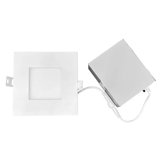 Luxrite LR23743 4" MINI PANEL SQUARE 5CCT HIGH OUTPUT SMOOTH CANLESS WAFER SPOTLIGHT - Image 2