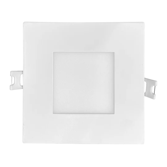 Luxrite LR23743 4" MINI PANEL SQUARE 5CCT HIGH OUTPUT SMOOTH CANLESS WAFER SPOTLIGHT