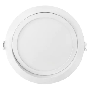 Luxrite LR23746 6" MINI PANEL ROUND 5CCT HO GIMBAL CANLESS WAFER SPOTLIGHT