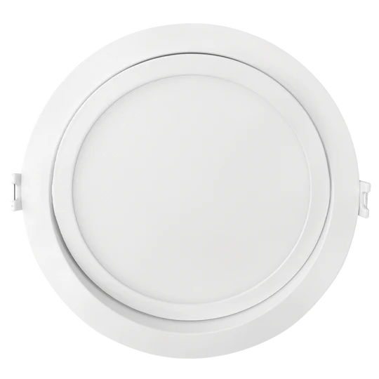 Luxrite LR23746 6" MINI PANEL ROUND 5CCT HO GIMBAL CANLESS WAFER SPOTLIGHT