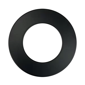 Luxrite LR23770 4" MINI PANEL ROUND TRIM BLACK FOR CANLESS WAFER SPOTLIGHT