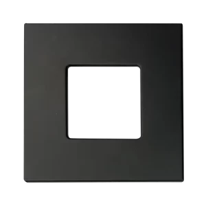 Luxrite LR23773 4" MINI PANEL SQUARE TRIM BLACK FOR CANLESS WAFER SPOTLIGHT