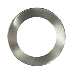 Luxrite LR23777 6" MINI PANEL ROUND TRIM BRUSHED NICKEL FOR CANLESS WAFER SPOTLIGHT