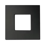 Luxrite LR23855 3" MINI PANEL SQUARE TRIM BLACK FOR CANLESS WAFER SPOTLIGHT