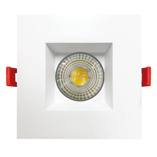 Luxrite LR24954 4" REGRESSED 5CCT INTERCHANGEABLE CANLESS SPOTLIGHT SQUARE SMOOTH TRIM - Image 2