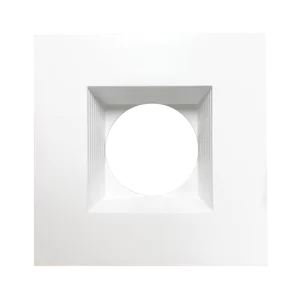 Luxrite LR24954 4" REGRESSED 5CCT INTERCHANGEABLE CANLESS SPOTLIGHT SQUARE SMOOTH TRIM