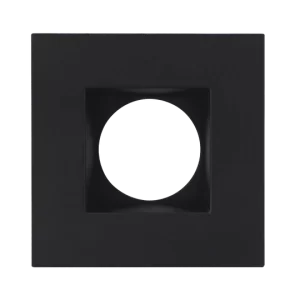 Luxrite LR24958 4" REGRESSED 5CCT INTERCHANGEABLE CANLESS SPOTLIGHT SQUARE SMOOTH BLACK TRIM