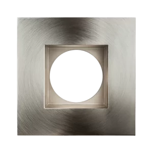 Luxrite LR24964 4" REGRESSED 5CCT INTERCHANGEABLE CANLESS SPOTLIGHT SQUARE SMOOTH BRUSHED NICKEL TRIM