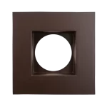 Luxrite LR24965 4" REGRESSED 5CCT INTERCHANGEABLE CANLESS SPOTLIGHT SQUARE SMOOTH BRONZE TRIM