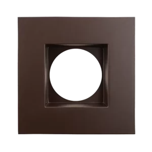 Luxrite LR24965 4" REGRESSED 5CCT INTERCHANGEABLE CANLESS SPOTLIGHT SQUARE SMOOTH BRONZE TRIM
