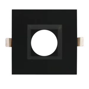 Luxrite LR24999 6" SQUARE TRIM REPLACEMENT - BLACK FINISH