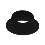 Luxrite LR25025 2" INTERCHANGEABLE TRIM - ROUND BLACK FINISH