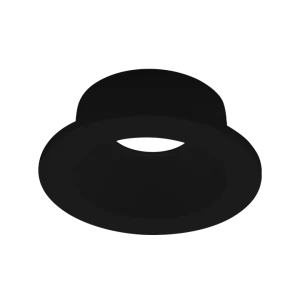 Luxrite LR25025 2" INTERCHANGEABLE TRIM - ROUND BLACK FINISH