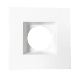 Luxrite LR25104 3.5" REGRESSED INTERCHANGEABLE TRIM - WHITE FINISH