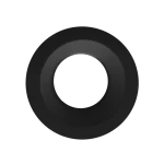 Luxrite LR25109 3" REGRESSED INTERCHANGEABLE TRIM - BLACK FINISH