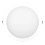 Luxrite LR23733 8" MINI PANEL ROUND 5CCT BAFFLED CANLESS WAFER SPOTLIGHT