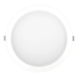 Luxrite LR23733 8" MINI PANEL ROUND 5CCT BAFFLED CANLESS WAFER SPOTLIGHT