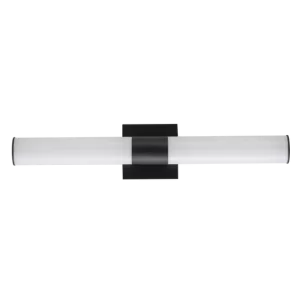 Luxrite LR32171 24" VANITY LED BAR - CCT SELECTABLE ROUND BLACK FINISH