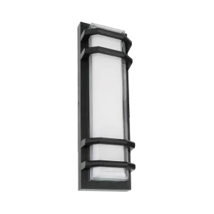 Luxrite LR40315 16" DOUBLE RING DESIGNER WALL SCONCE - CCT SELECTABLE