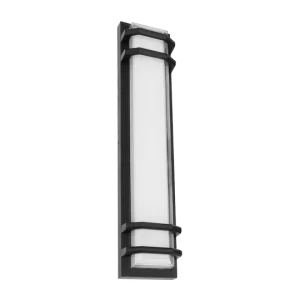 Luxrite LR40317 24" DOUBLE RING DESIGNER WALL SCONCE - CCT SELECTABLE