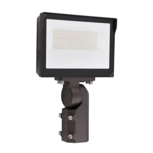 Luxrite LR40375 150W UNIVERSAL FLOOD LIGHT SLIPFITTER & YOKE MOUNT - CCT & WATTAGE SELECTABLE