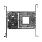 Luxrite LR41005 NEW CONSTRUCTION MOUNTING PLATE 3 SIZES SQUARE