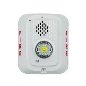 ADI P2WLED L-Series Indoor 2-Wire LED Horn Strobe, Wall-Mount, Marked FIRE, White