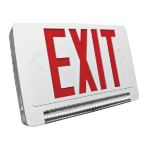 LS Performance CLPU2RWRCSDT Red Lettering Exit/Emergency Combo