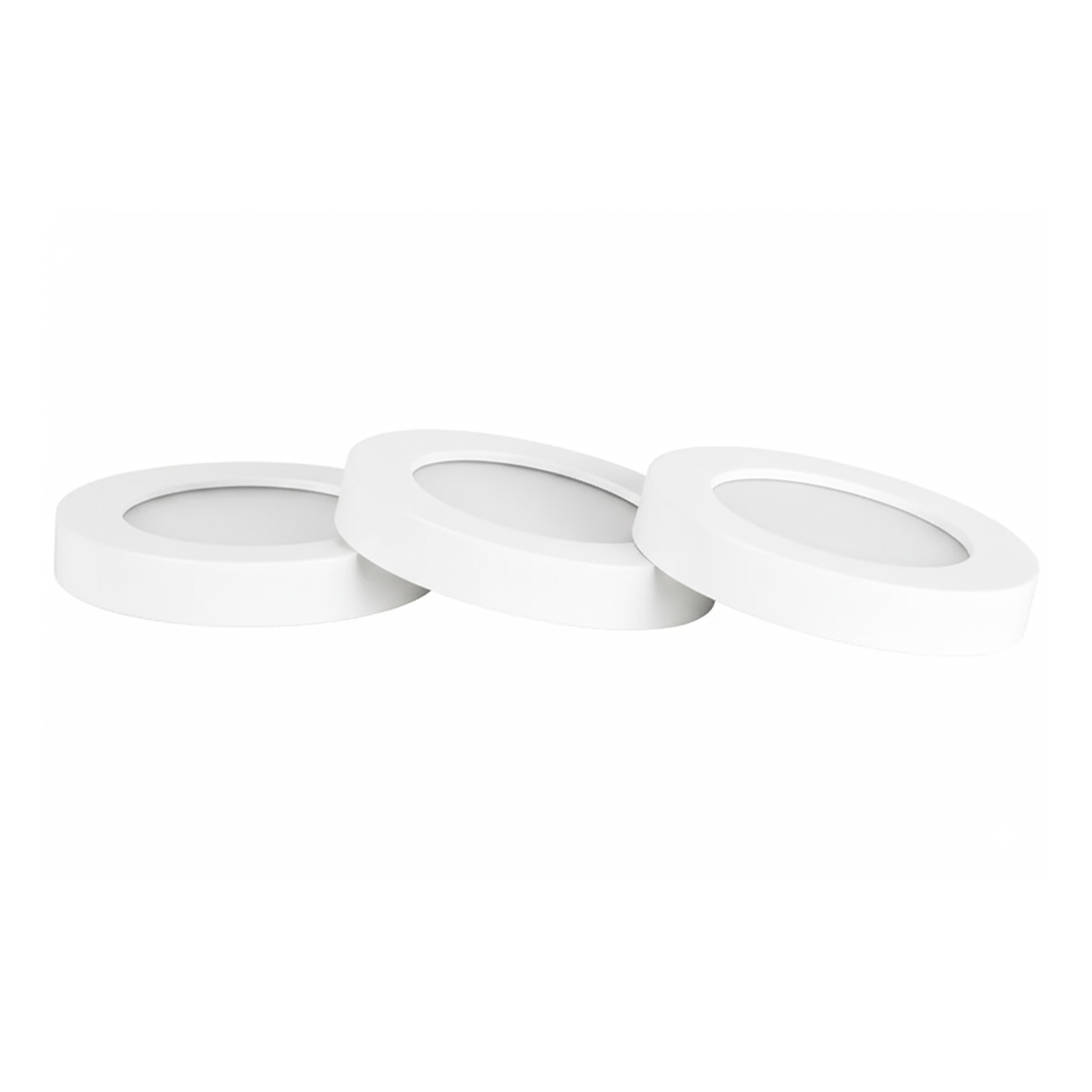 NSL EPL-SR-WW-WH LED Edgelit Puck Lights Round White finish
