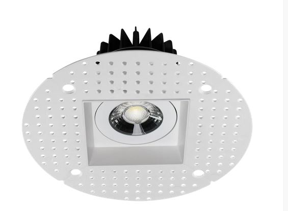 Goodlite G-20233 3.5” square trimless luminaire, white