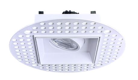 Goodlite G-95620 3" single head trimless regress multiple gimbal, white