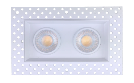 Goodlite G-95624 3.5" Single Head Trimless Regress Multiple Gimbal White