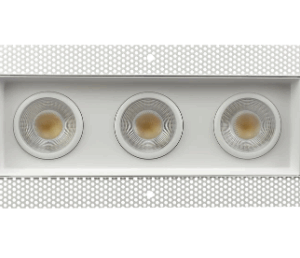 Goodlite G-95625 3.5" Triple Head Trimless Regress Multiple Gimbal White